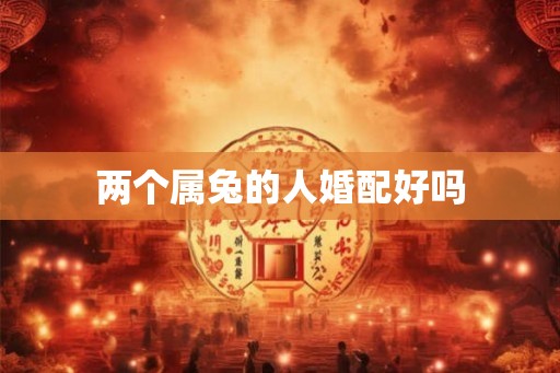 两个属兔的人婚配好吗