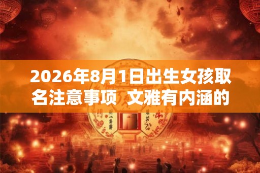 2026年8月1日出生女孩取名注意事项  文雅有内涵的名字鉴赏