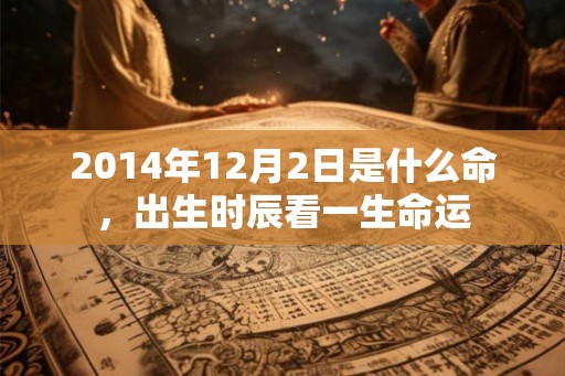 2014年12月2日是什么命，出生时辰看一生命运