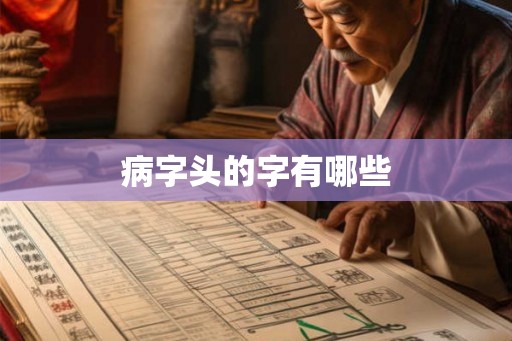 病字头的字有哪些