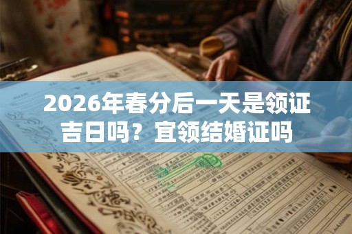 2026年春分后一天是领证吉日吗?宜领结婚证吗 2026年春分后一天是领证吉日吗?宜领结婚证吗
