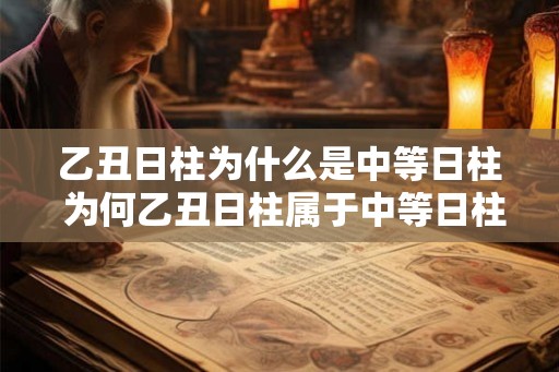 乙丑日柱为什么是中等日柱 为何乙丑日柱属于中等日柱