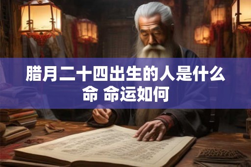 腊月二十四出生的人是什么命 命运如何