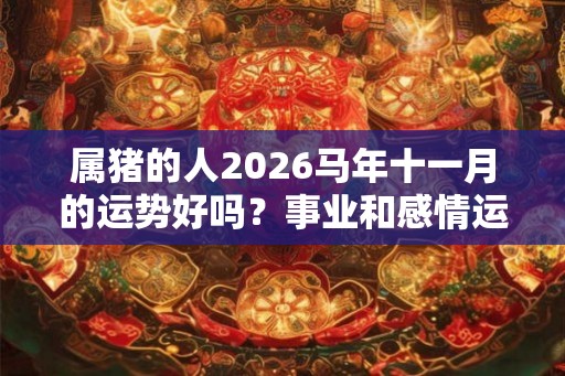 属猪的人2026马年十一月的运势好吗?事业和感情运势如何? 属猪的人2026马年十一月的运势好吗?事业和感情运势如何?