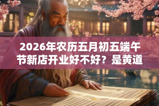2026年农历五月初五端午节新店开业好不好？是黄道吉日吗？