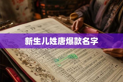 新生儿姓唐爆款名字 新生儿姓唐爆款名字
