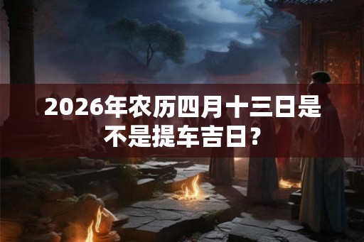 2026年农历四月十三日是不是提车吉日？