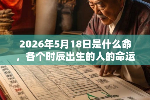 2026年5月18日是什么命,各个时辰出生的人的命运 2026年5月18日是什么命,各个时辰出生的人的命运