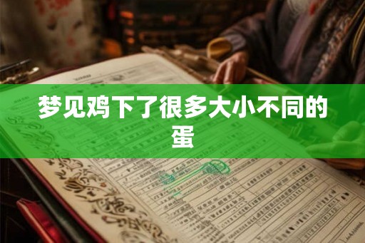 梦见鸡下了很多大小不同的蛋