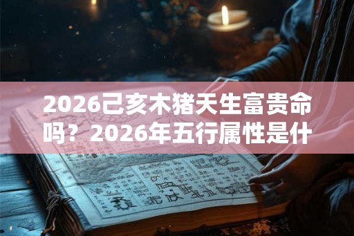 2026己亥木猪天生富贵命吗？2026年五行属性是什么？