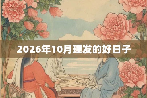 2026年10月理发的好日子