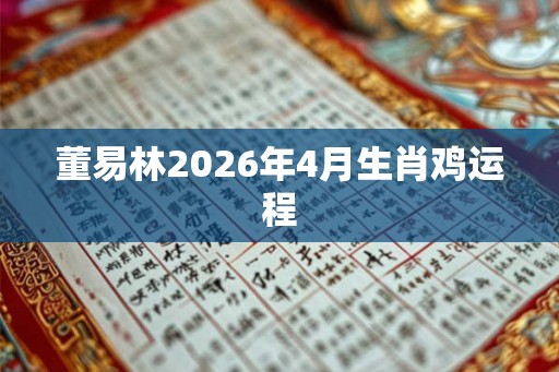 董易林2026年4月生肖鸡运程