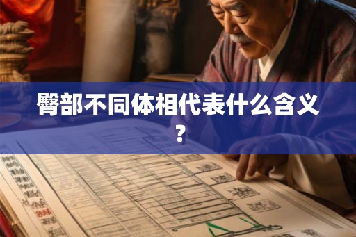 臀部不同体相代表什么含义? 臀部不同体相代表什么含义?