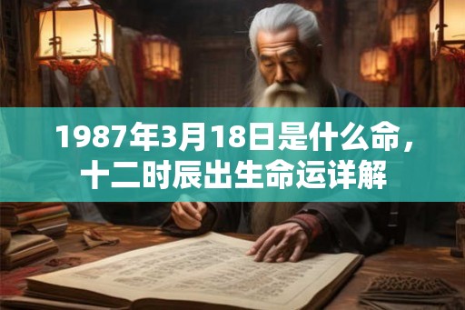 1987年3月18日是什么命,十二时辰出生命运详解 1987年3月18日是什么命,十二时辰出生命运详解