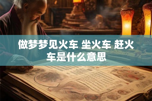 做梦梦见火车 坐火车 赶火车是什么意思