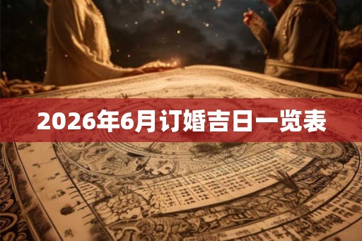 2026年6月订婚吉日一览表