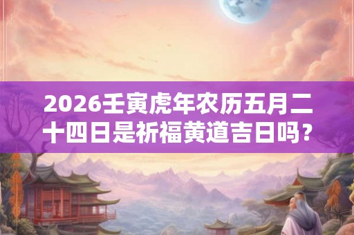 2026壬寅虎年农历五月二十四日是祈福黄道吉日吗? 2026壬寅虎年农历五月二十四日是祈福黄道吉日吗?