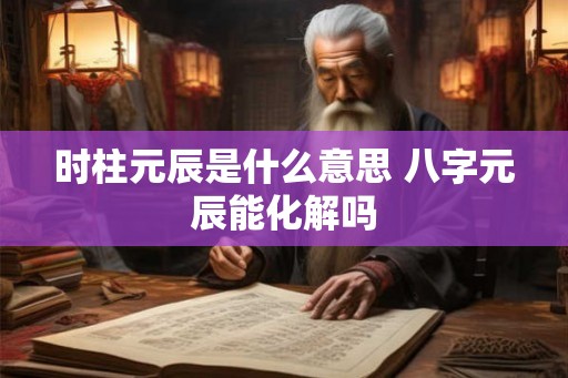 时柱元辰是什么意思 八字元辰能化解吗 时柱元辰是什么意思 八字元辰能化解吗