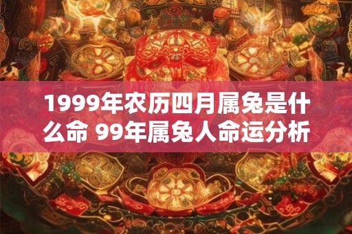 1999年农历四月属兔是什么命 99年属兔人命运分析