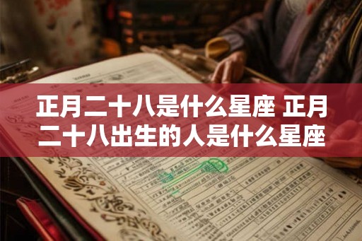 正月二十八是什么星座 正月二十八出生的人是什么星座