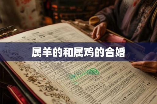 属羊的和属鸡的合婚 属羊的和属鸡的合婚