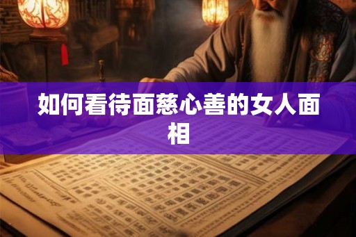 如何看待面慈心善的女人面相