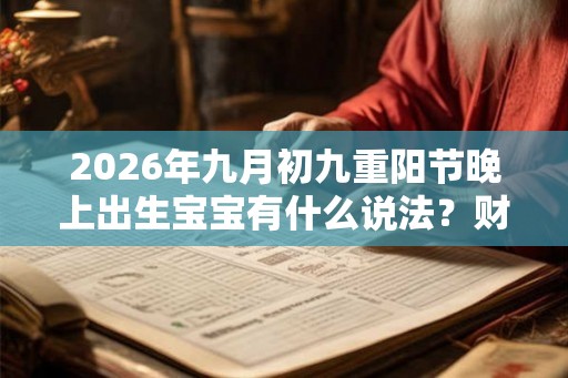 2026年九月初九重阳节晚上出生宝宝有什么说法？财运好吗？