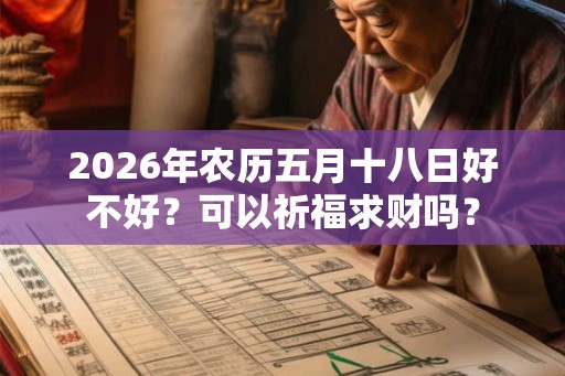 2026年农历五月十八日好不好？可以祈福求财吗？