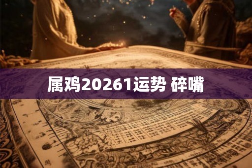 属鸡20261运势 碎嘴