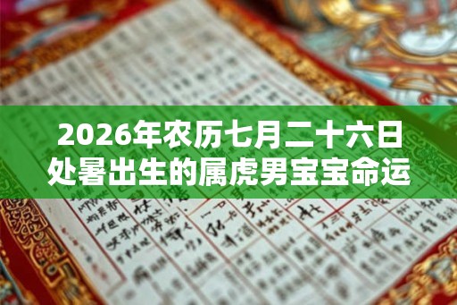 2026年农历七月二十六日处暑出生的属虎男宝宝命运如何？