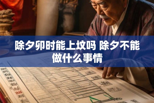 除夕卯时能上坟吗 除夕不能做什么事情