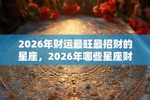 2026年财运最旺最招财的星座，2026年哪些星座财运爆棚？