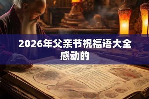 2026年父亲节祝福语大全感动的