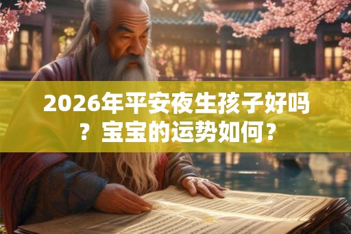 2026年平安夜生孩子好吗?宝宝的运势如何? 2026年平安夜生孩子好吗?宝宝的运势如何?
