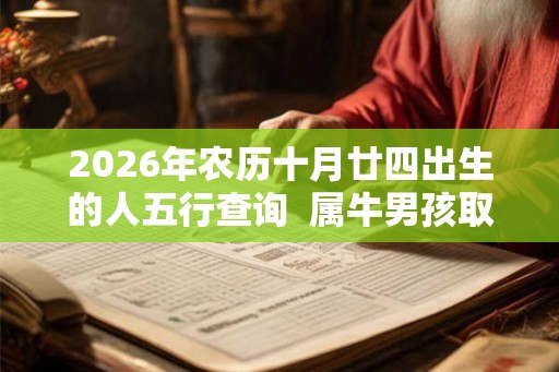 2026年农历十月廿四出生的人五行查询  属牛男孩取名