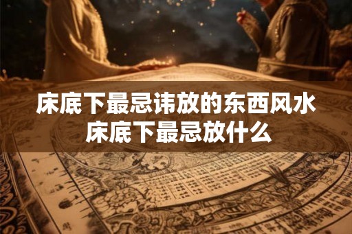床底下最忌讳放的东西风水 床底下最忌放什么
