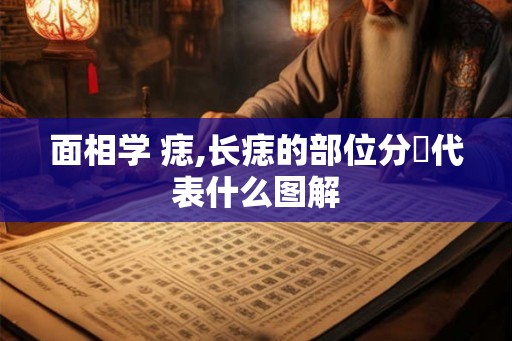 面相学 痣,长痣的部位分別代表什么图解