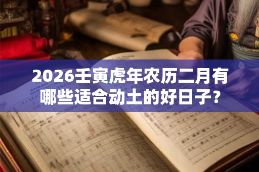 2026壬寅虎年农历二月有哪些适合动土的好日子？
