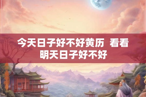 今天日子好不好黄历  看看明天日子好不好