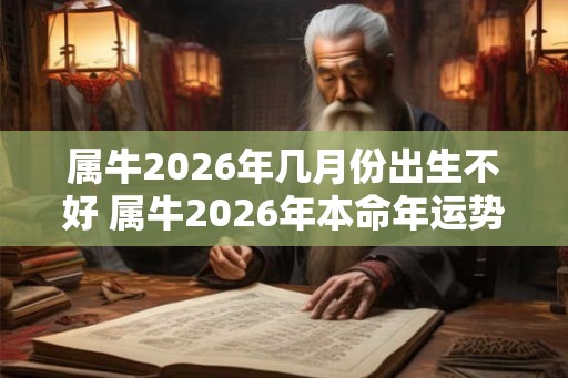 属牛2026年几月份出生不好 属牛2026年本命年运势