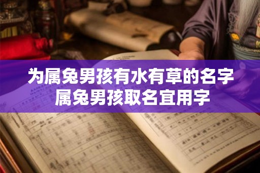 为属兔男孩有水有草的名字 属兔男孩取名宜用字