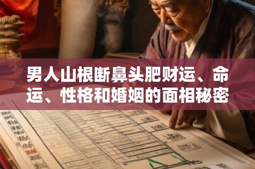 男人山根断鼻头肥财运、命运、性格和婚姻的面相秘密 男人山根断鼻头肥财运、命运、性格和婚姻的面相秘密