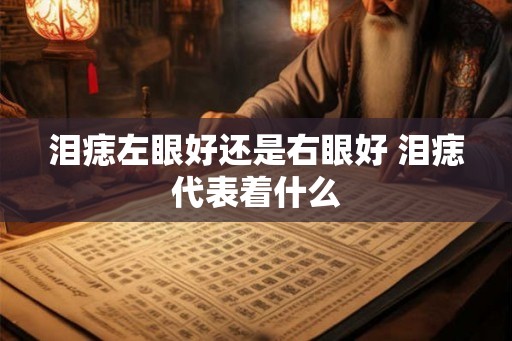 泪痣左眼好还是右眼好 泪痣代表着什么