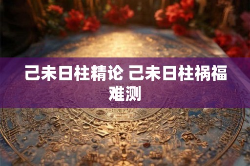 己未日柱精论 己未日柱祸福难测