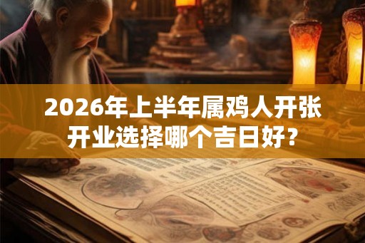2026年上半年属鸡人开张开业选择哪个吉日好？
