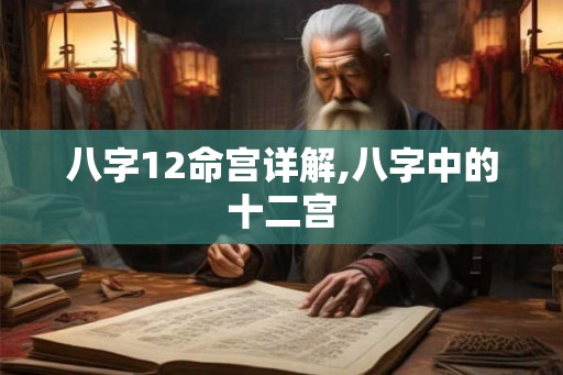 八字12命宫详解,八字中的十二宫