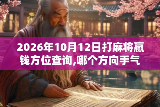 2026年10月12日打麻将赢钱方位查询,哪个方向手气佳