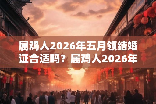 属鸡人2026年五月领结婚证合适吗？属鸡人2026年的婚姻运好吗？