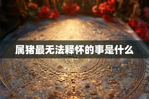 属猪最无法释怀的事是什么