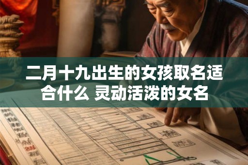 二月十九出生的女孩取名适合什么 灵动活泼的女名